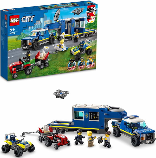 Фото - Конструктор LEGO City Полицейский мобильный командный трейлер (60315)