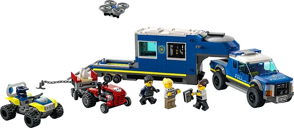 Фото - Конструктор LEGO City Полицейский мобильный командный трейлер (60315)