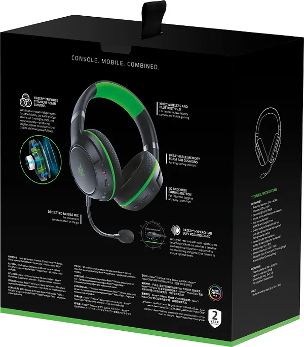 Фото - Уценка - Гарнитура для консоли Razer Kaira for Xbox WL Black (RZ04-03480100-R3M1)