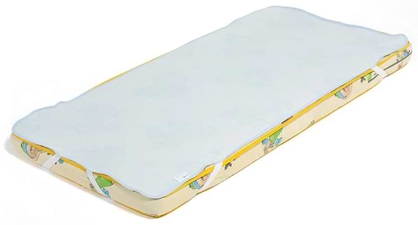 Фото - Наматрацник дитячий ЕКО ПУПС непромокальний Premium розмір 65х125 см Синій (ПНАМ12565с)