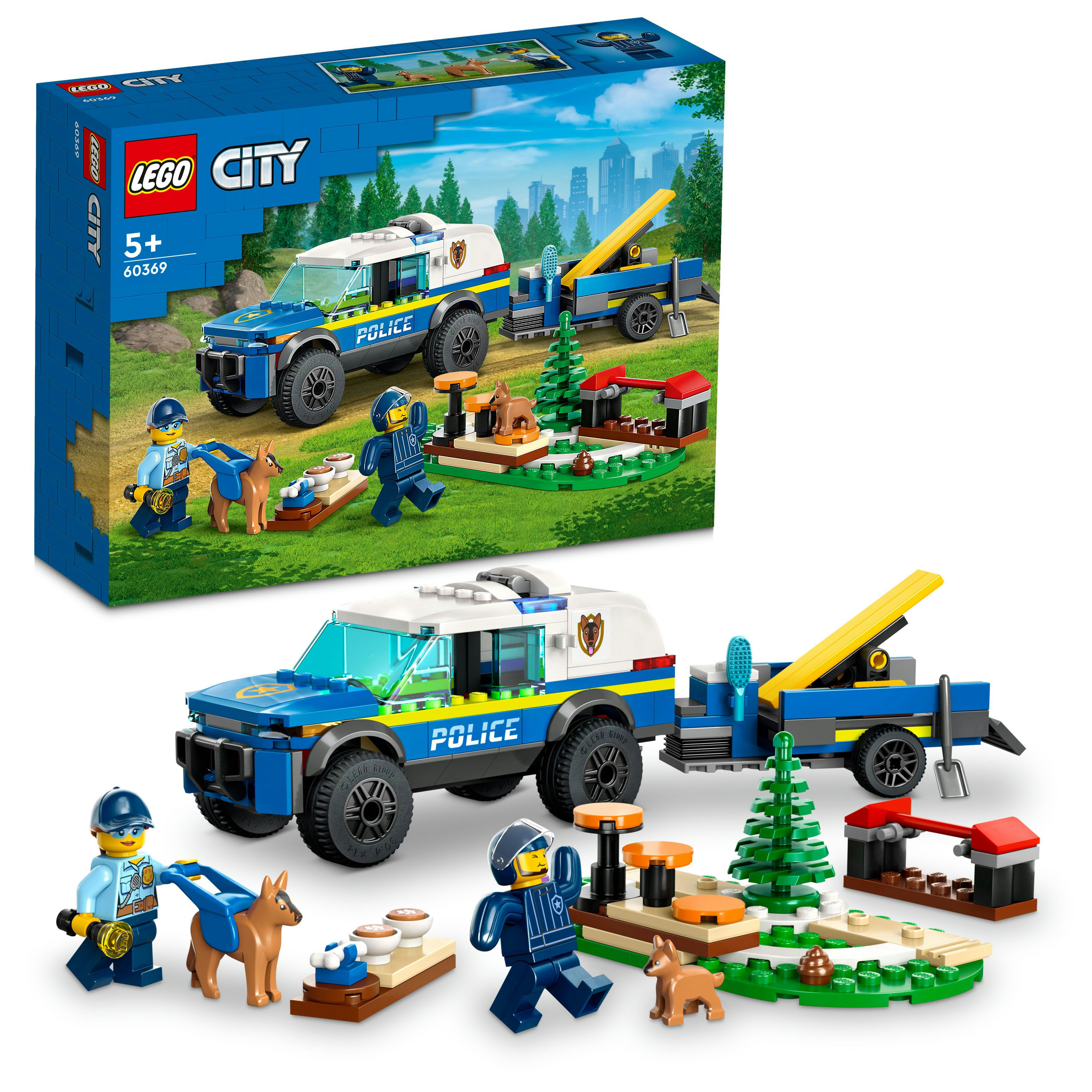 Конструктор LEGO City Мобильная площадка для дрессировки полицейских собак (60369) - Фото 1