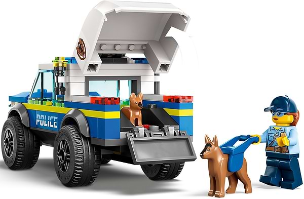 Фото - Конструктор LEGO City Мобільний майданчик для дресерування поліцейських собак (60369)