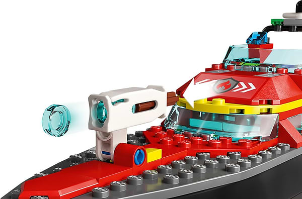 Фото - Конструктор LEGO City Човен пожежної бригади (60373)