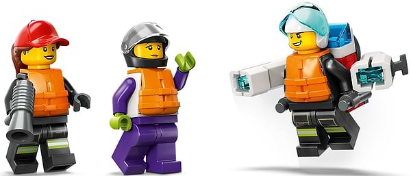 Фото - Конструктор LEGO City Човен пожежної бригади (60373)