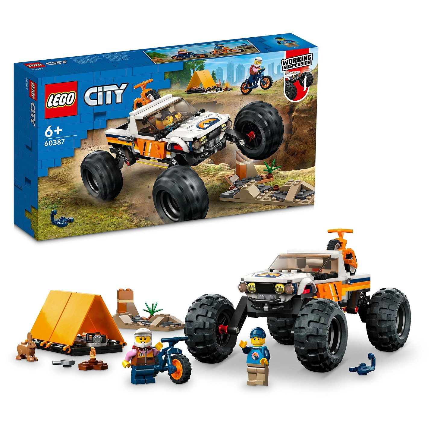 Конструктор LEGO City Приключения на внедорожнике 4x4 (60387)