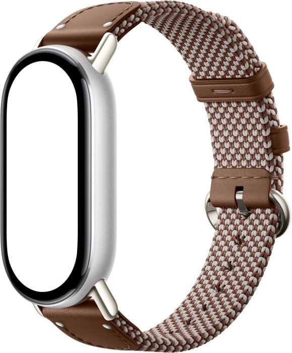 Ремешок для фитнес-браслета Xiaomi  for Band 10 Silk Knitted Strap Feather Brown (BHR07YJGL) - Фото 1