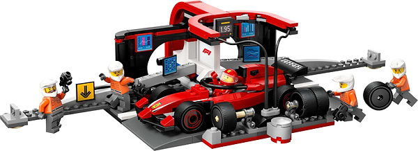 Фото - Конструктор LEGO City Піт-стоп і піт-екіпаж F1® з болідом Ferrari (60443)