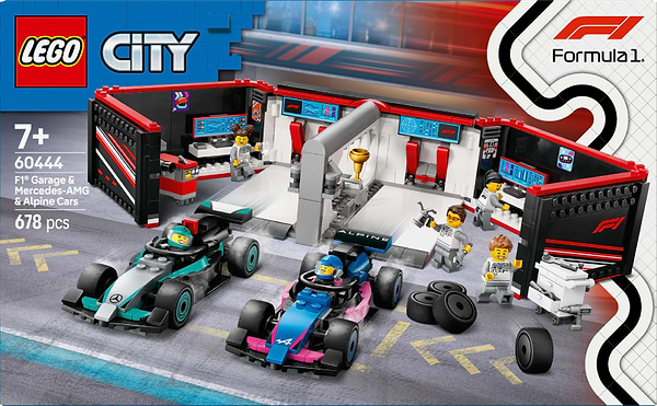 Фото - Конструктор LEGO City Гараж F1® та автомобілі Mercedes-AMG і Alpine (60444)