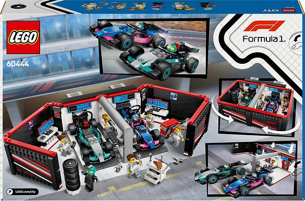 Фото - Конструктор LEGO City Гараж F1® та автомобілі Mercedes-AMG і Alpine (60444)