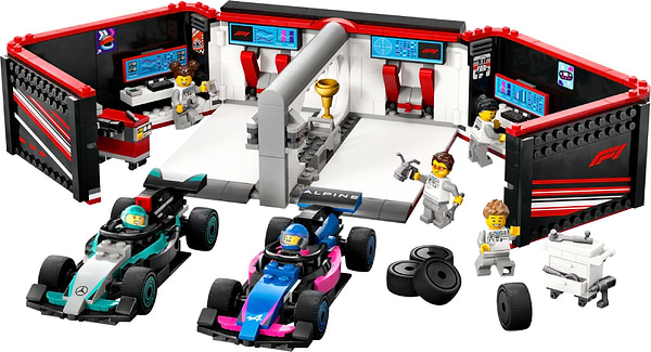 Фото - Конструктор LEGO City Гараж F1® та автомобілі Mercedes-AMG і Alpine (60444)