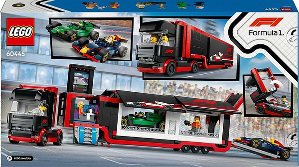 Фото - Конструктор LEGO City Грузовик F1® с автомобилями RB20 и AMR24 (60445)