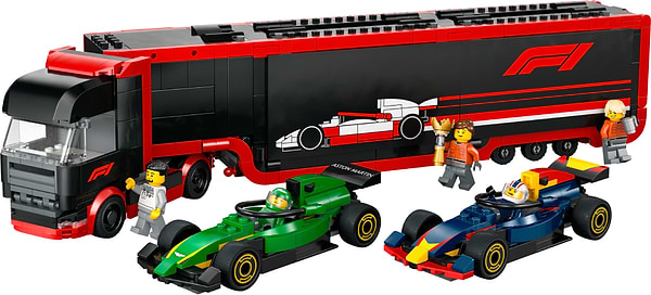 Фото - Конструктор LEGO City Вантажівка F1® з автомобілями RB20 та AMR24 (60445)