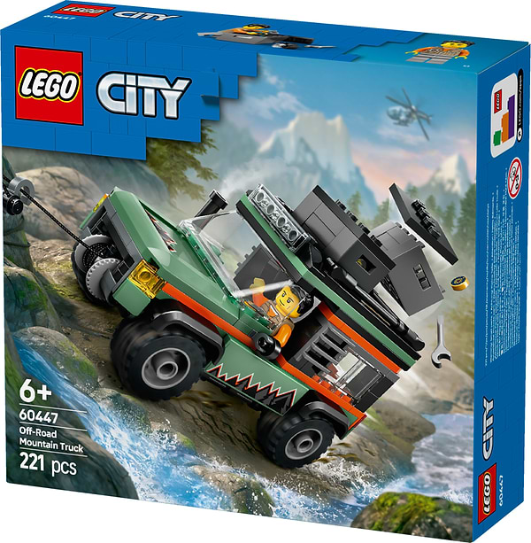 Фото - Конструктор LEGO City Позашляхова гірська вантажівка 4x4 (60447)