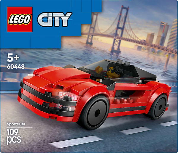 Фото - Конструктор LEGO City Красный спортивный автомобиль (60448)