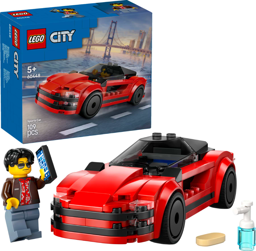 Конструктор LEGO City Червоний спортивний автомобіль (60448) - Фото 1