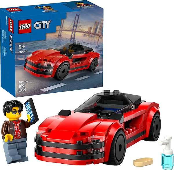 Фото - Конструктор LEGO City Красный спортивный автомобиль (60448)