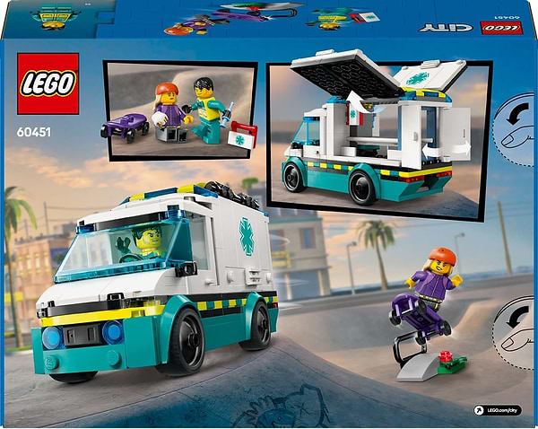 Фото - Конструктор LEGO City Швидка допомога (60451)