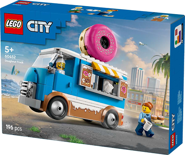 Фото - Конструктор LEGO City Вантажівка з пончиками (60452)