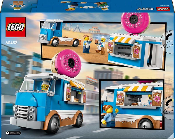 Фото - Конструктор LEGO City Вантажівка з пончиками (60452)