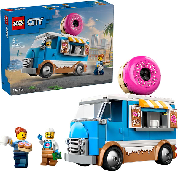 Фото - Конструктор LEGO City Вантажівка з пончиками (60452)