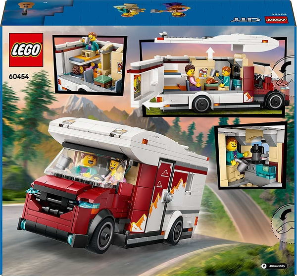 Фото - Конструктор LEGO City Пригодницький будинок на колесах для відпустки (60454)