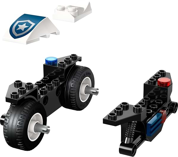 Фото - Конструктор LEGO City Переслідування на поліцейському мотоциклі (60455)