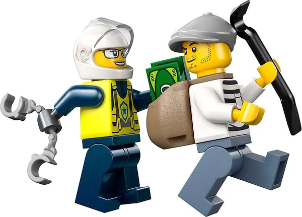 Фото - Конструктор LEGO City Переслідування на поліцейському мотоциклі (60455)