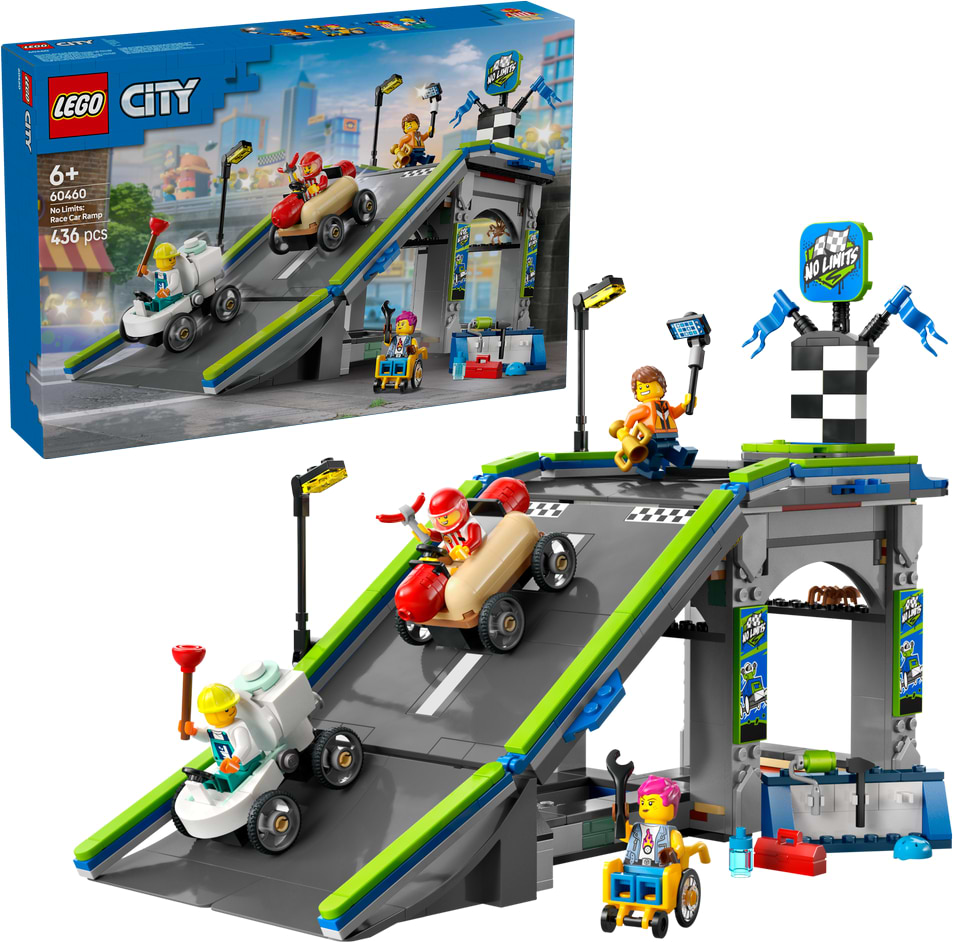 Конструктор LEGO City Никаких ограничений: Автодром для гоночных автомобилей (60460) - Фото 1