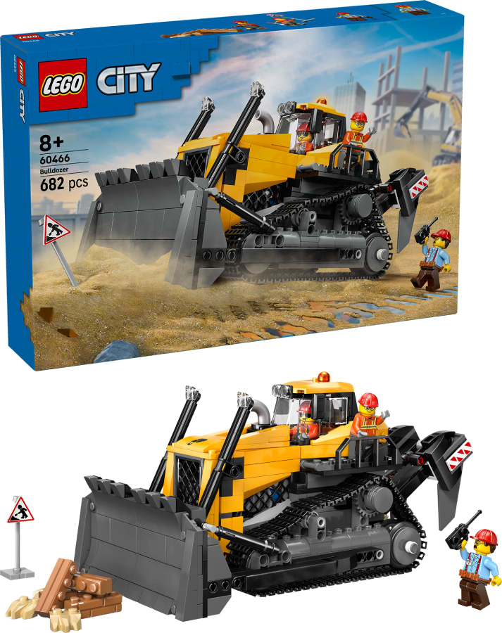 Конструктор LEGO City Желтый бульдозер (60466) - Фото 1