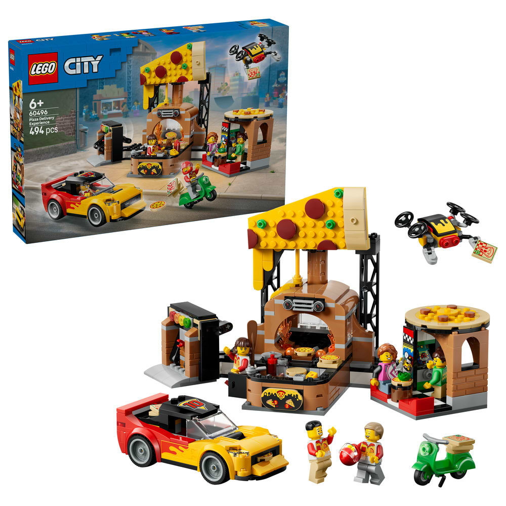 Конструктор LEGO City Доставка піци з різними транспортними засобами (60496)