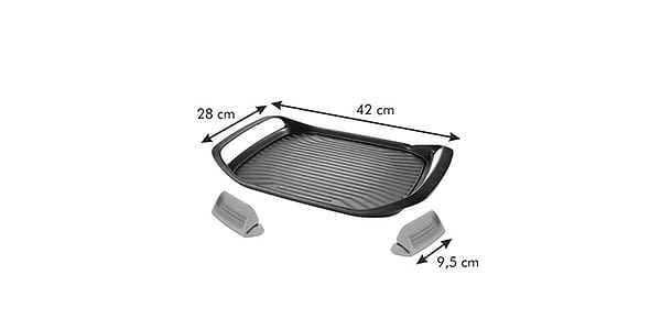 Фото - Сковорода гриль tescoma 605068 SmartCLICK 42x28 см