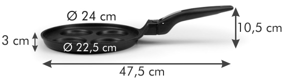 Фото - Сковорода для млинців tescoma 605090 SmartCLICK 24 см