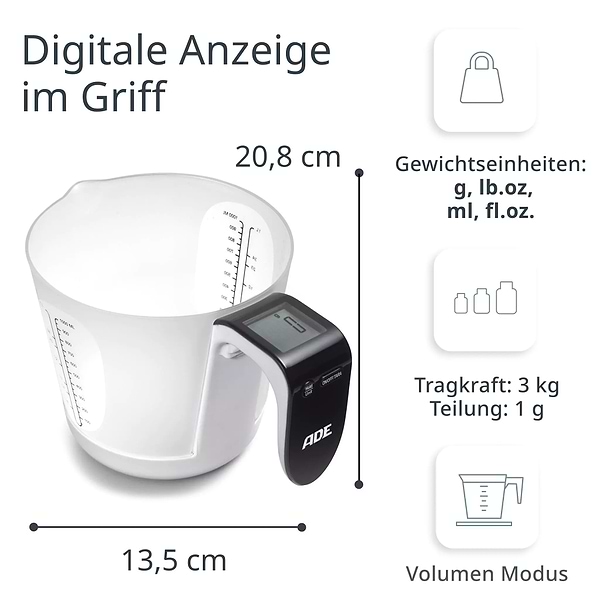 Фото - Ваги кухонні ADE KE 919 Franca