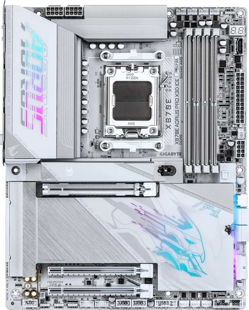 Материнська плата Gigabyte X870E A PRO X3D ICE DDR5