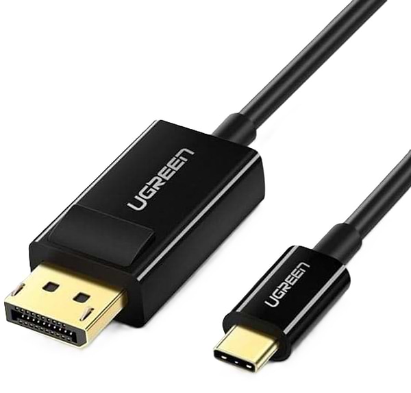 Фото - Кабель синхронізації даних UGREEN MM139 USB-C to DisplayPort 4K@30Hz 1.5m Black (50994)