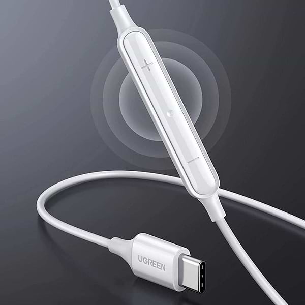 Фото - Навушники вкладиші дротові UGREEN EP101 Wired Earphones with Type-C Connector White (60700)