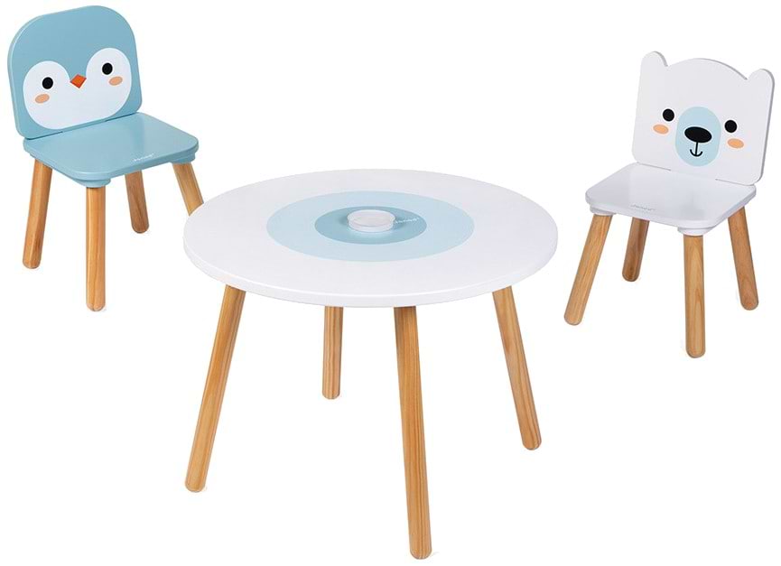 Комплект меблів дитячий Janod Мишка і пінгвін (J09650) - Фото 1