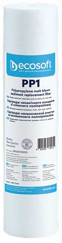 Картридж для фільтру проточного Ecosoft 2.5х10'' 1 мкм (CPV25101ECO) - Фото 1