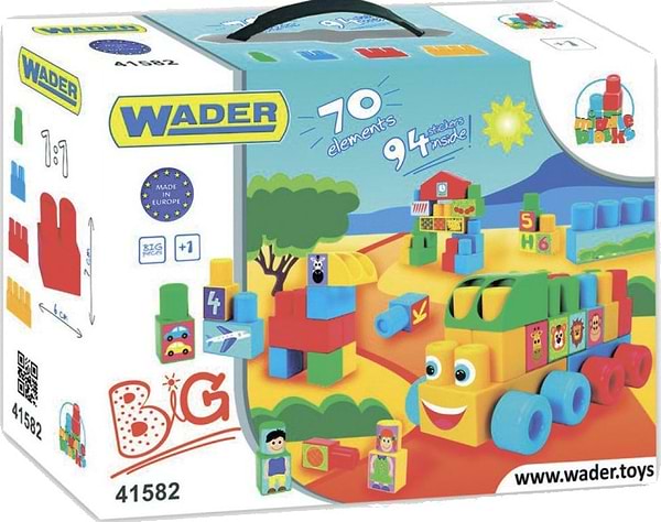 Фото - Пластиковый конструктор для малышей Wader Большой 70 эл. (41582)