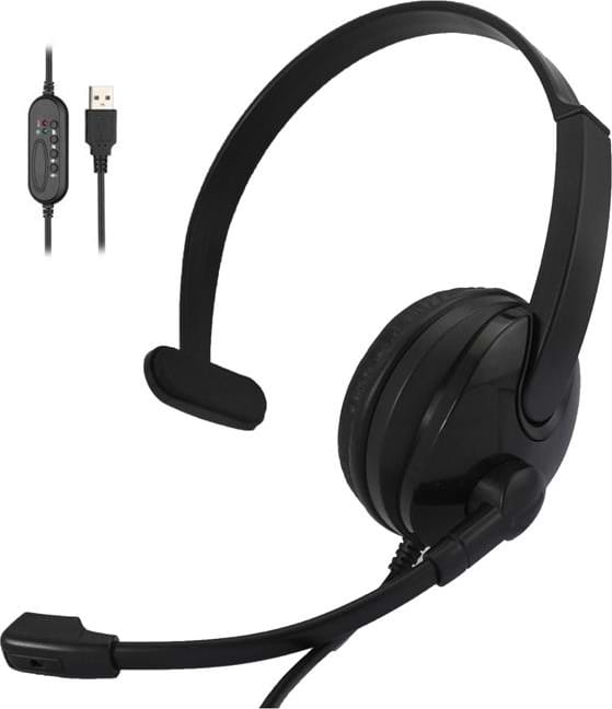 Гарнитура проводная 2E CH12 Mono On-Ear USB (2E-CH12MU) - Фото 1