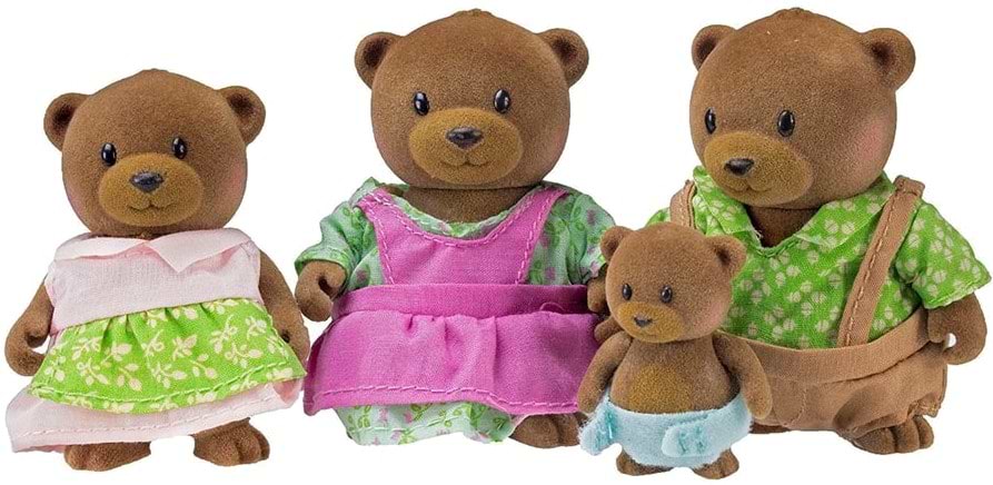 Коллекционные фигурки Li'l Woodzeez Семья Медведей (6093M)