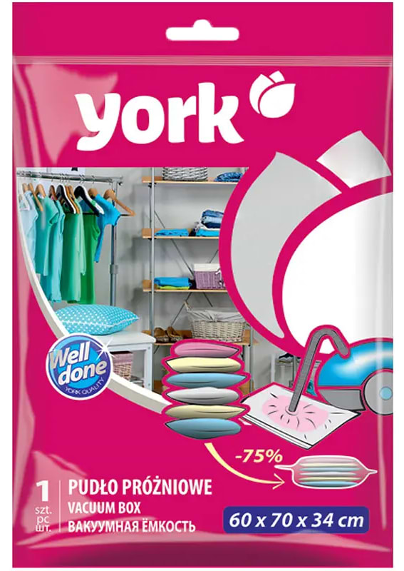 Вакуумний пакет для речей York 60х70х34 см (9307)