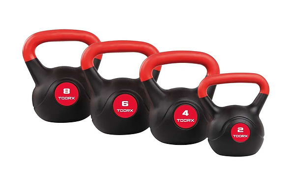 Фото - Гиря Toorx PVC 6 кг Black/Orange (KRP-6)