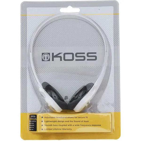 Фото - Наушники накладные проводные Koss KPH7w On-Ear White