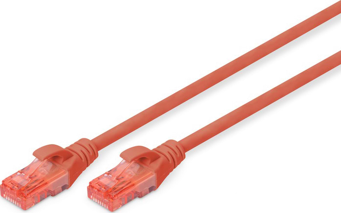 Кабель патч-корд Digitus CAT 6 UTP 0.5 м Red (DK-1617-005/R)