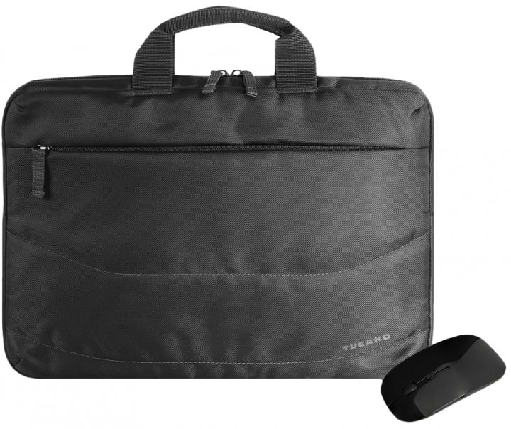 Сумка для ноутбука Tucano Idea 15.6" Black + беспроводная мышь (BU-BIDEA-WM) - Фото 1