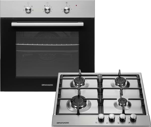 Фото - Духова шафа + варильна поверхня газова GRANADO GEO 61-0200 Inox + GGH 61-104 Inox Фото - Духова шафа + варильна поверхня газова GRANADO GEO 61-0200 Inox + GGH 61-104 Inox