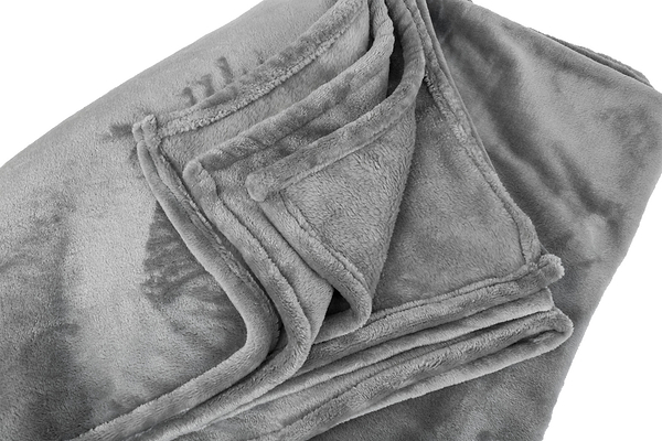 Фото - Набор плед + подушка в авто EVAtech из махры S для Suzuki серые (MBLMPSSGV112)