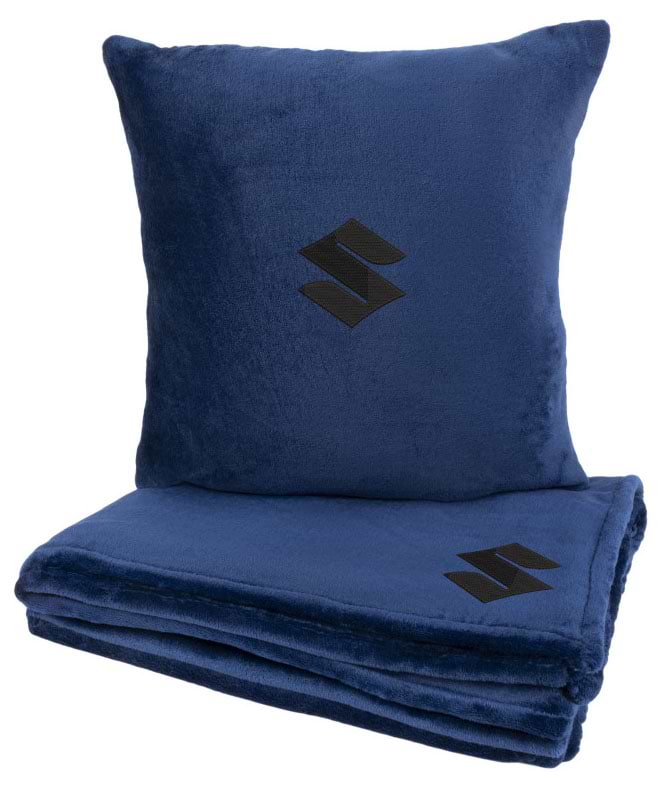 Фото - Набір плед + подушка в авто EVAtech із махри S для Suzuki сині (MBLMPSSLV110) Фото - Набір плед + подушка в авто EVAtech із махри S для Suzuki сині (MBLMPSSLV110)