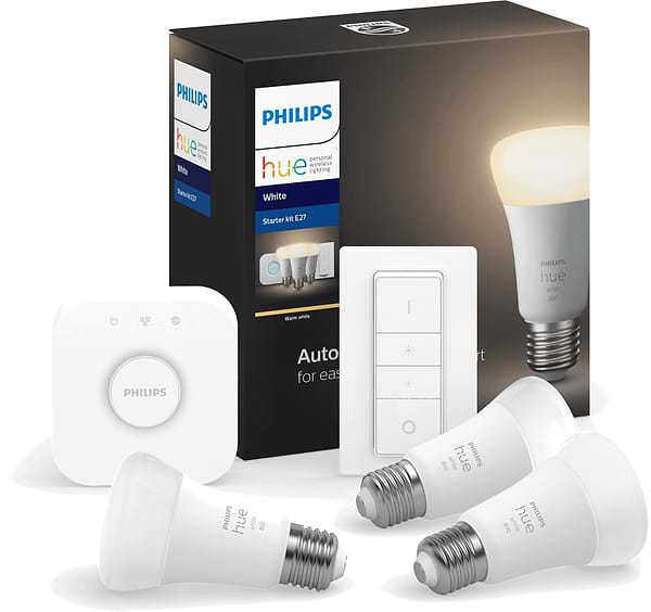 Фото - Розумна лампа Philips Hue White E27 3 шт. (929001821620)
